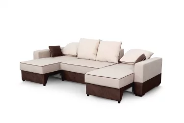 Бежевый диван Бостон 2800 Стандарт Бежево-коричневый
