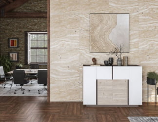 Шкаф-хедлайнер Sirio SR.301.WF.WH.DN Вольфрам Дуб Тоскана Белый