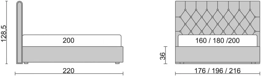 Кровать Beatrice Коричневый_68397