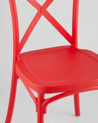 Стул пластиковый Кроссбэк Красный