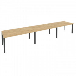 Стол переговорный (3 столешницы) ONIX O.MP-PRG-3.4 Тиквуд Светлый/Антрацит