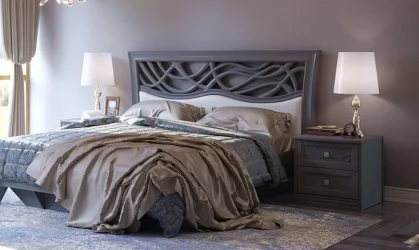 Комплект мебели для спальни Джулия №1 Оникс серый