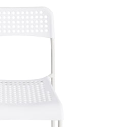 Стул ADDE (mod. C-049) металл/пластик, 39 х 49 х 78 см, White (белый)