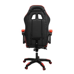 Кресло 088 цвет черный/красный с массажем 088-black-red-mass