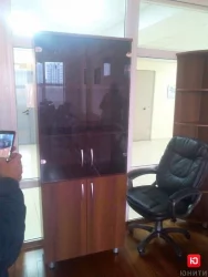 Шкаф-витрина Лидер 82.13 Орех Пегас