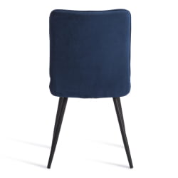 Металлический стул Bari велюр, 46х55х89, Blue (синий)