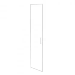 Фасад стекло в раме высокий левый (лакобель, белый) ONIX O.SR-1(L) white