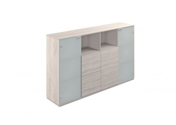 Шкаф средний с ящиками Atlas NZ-0316.YN.YN Ясень Наварра