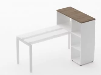 Стеллаж к столу Deka 9.06.10 Дуб Верцаска/Белый