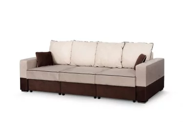 Бежевый диван Бостон 2400 Стандарт Бежево-коричневый