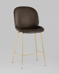 Стул полубарный Beetle со спинкой gold Коричневый