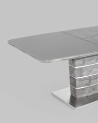 Обеденный стол Гамбург раскладной 160-200x90 Серый
