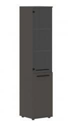 Шкаф-колонка комбинированная левая EDIS EHCS 42.2 L Мокко Черный Мокко