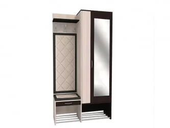 Прихожая Ольга 4 Ясень шимо светлый Венге