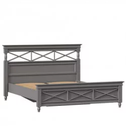 Кровать двуспальная 1600 Амели ЛД 642.800.000 Оникс серый