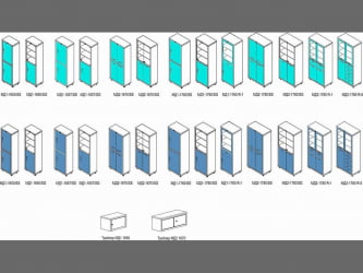 Медицинский шкаф ХИЛФЕ МД 1 1760 Р / HILFE R