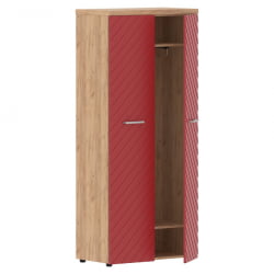 Гардероб Torr LUX TLCW 85 Дуб Бофорд Красный