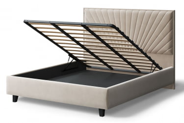 Кровать Леона, 2000x1600мм, бежевый