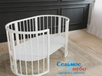 Детская кровать-манеж Merry Happy 01 Белая