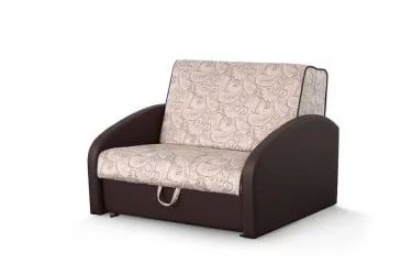 Бежевый диван Оливер 1 Стандарт Роял бежево-лиловый Домус шоколад