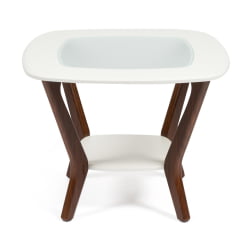 Стол квадратный GOODWIN МДФ/дерево, 65*65*50 см, белый