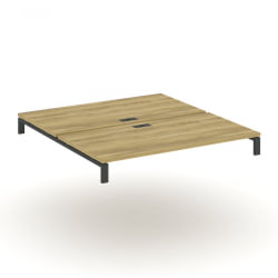 Двойной стол надставка на две опорные тумбы CONCEPT CN.DSN-008 Дуб Винченцо Антрацит