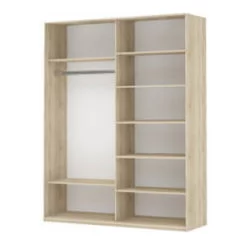 Шкаф-купе двухдверный Прайм 1600 Зеркало/Зеркало Венге