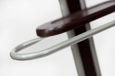 Вешалка костюмная CH-4089 дерево/хромированный металл, 48*28*108 см, вишня