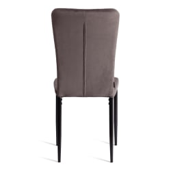 Мягкий стул VERTER (mod. BC577-DC) металл, флок, 41 х 52 х 95 см, Dark grey (темно-серый) HLR24 / черный