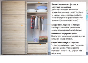 Шкаф-купе трехдверный Прайм 2100 Белое стекло/Белое стекло/Белое стекло Венге