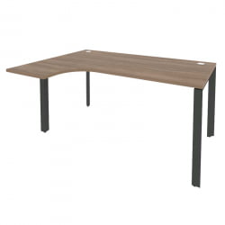 Стол эргономичный левый на П-образном м/к ONIX O.MP-SA-4L Дуб Аризона/Антрацит