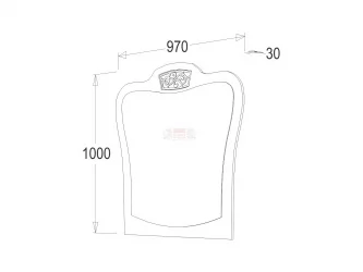 Зеркало Анкор светлый