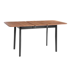 Стол Соната Люкс раздвижной/Sonata Lux extension table массив сосны, антик/черный, 120-(150)х75х73 см