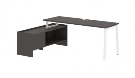 Стол с тумбой EDIS ELCT 19614 Мокко Белый