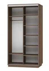 Шкаф-купе двухдверный Экспресс Дуо 1200х2200h Париж/Ясень шимо тёмный