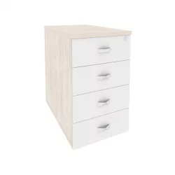 Тумба приставная / опорная ONIX O.TPO-1.7 Денвер Светлый/Белый