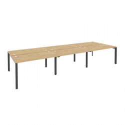 Рабочая станция на П-образном м/к ONIX O.MP-D.RS-6.3.7 Тиквуд Светлый/Антрацит