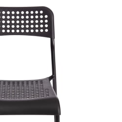 Дизайнерский стул ADDE (mod. C-049) металл/пластик, 39 х 49 х 78 см, Black(черный) разборный