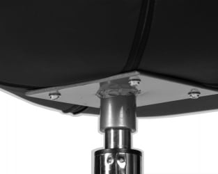 Кресло дизайнерское DOBRIN SWAN Черный кожзам P13