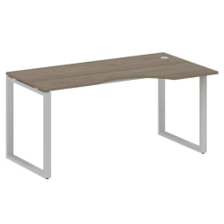 Стол криволинейный правый на О-образном м/к METAL SYSTEM БО.СА-1 Пр Вяз/Серый