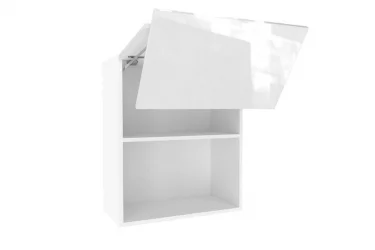 Шкаф кухонный 800 горизонтальный с 2 складными дверями6 Шервуд ЛД 281.970.000.173 Белый Белый глянец