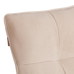 Металлический стул Sweet LT, велюр, бежевый/черный, 7, 41х55х88 см