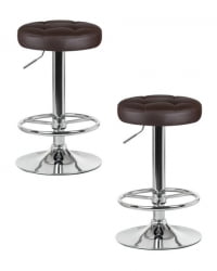 Табурет барный DOBRIN BRUNO (коричневый) 2 шт