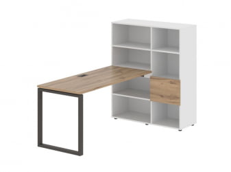 Рабочая станция EDIS EQRST 1115 Дуб Денвер светлый Мокко Белый