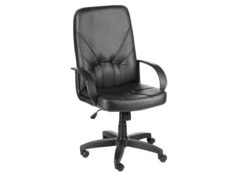 Кресло Менеджер ULTRA кож.зам. Черный