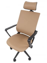 Кресло руководителя Chairman 545 экокожа Бежевый
