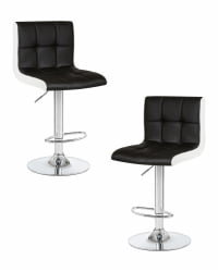 Стул барный DOBRIN CANDY (черно-белый) 2 шт