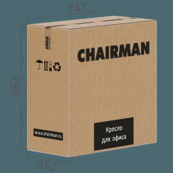 Кресло руководителя CHAIRMAN 535 Черный пластик (БЛАCК) Черный / (BLACK)