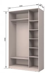 Шкаф-купе Хит-23-17-77 Париж Ясень шимо темный