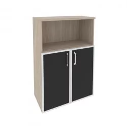 Шкаф средний широкий ONIX O.ST-2.2R black Дуб Аттик